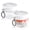 White, variant on 2Pcs Overnight Oats Containers with Lids Spoon 20 oz, Portable Plastic Yogurt Jars, Breakfast on the Go Cups for Adults, Meal Prep Oatmeal Jars for Milk Cereal Fruit Snack, White