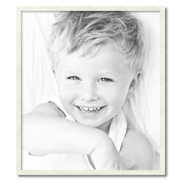 ArtToFrames 28x32 inch White Picture Frame, White 28" x 32" Wood Poster Frame (WOM-5140) 1234