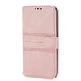 thumbnail image 3 of Dteck For iPhone XS/X 5.8 inch Card Case,Luxury PU Leather Magnetic Closure Flip Folio Wallet with Shoulder Strap Kickstand Cover.For iPhone XS/X,Pink, 3 of 9