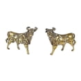thumbnail image 1 of 2pcs Brass Cow Adornment Brass Craft Decor Cow Desktop Adornment Banmo, 1 of 4