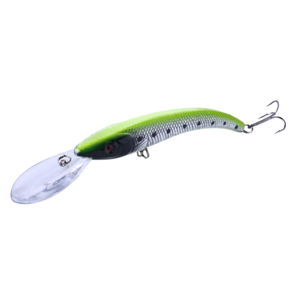 HENGJIA Minnow Bass Fishing Lures, Jerkbait Lure Set Hard Baits Crankbait for Catfish Walleye Trout Fishing Bait 10Pcs/kit,6.1‘’ 0.57oz