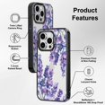 thumbnail image 6 of Case for iPhone 16 Pro, [10ft 4X Military-Grade Drop Protection] Durable & Shockproof Phone Case Cover Design for iPhone 16 Pro - Lavender - Clear Black, 6 of 6