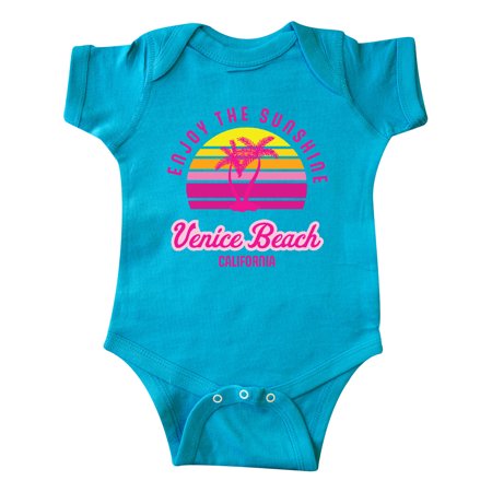 

Inktastic Summer Enjoy the Sunshine Venice Beach California in Pink Gift Baby Boy or Baby Girl Bodysuit