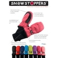 thumbnail image 4 of SnowStoppers Original Kids Winter Mittens (Fuchsia, Medium), 4 of 4