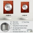 thumbnail image 4 of Designart "Semi-Sweet Artistry I" Abstract Collages Mirror Wall Decor - Modern Red Abstract Mirror Wall Art For Entryway - 32" x 24" Inch, 4 of 5