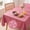 dusty pink, variant on 100% Polyester Black Rectangular Tablecloth Waterproof Wrinkle-Free Heavyweight Machine Washable 54x70 to 54x120 Inch