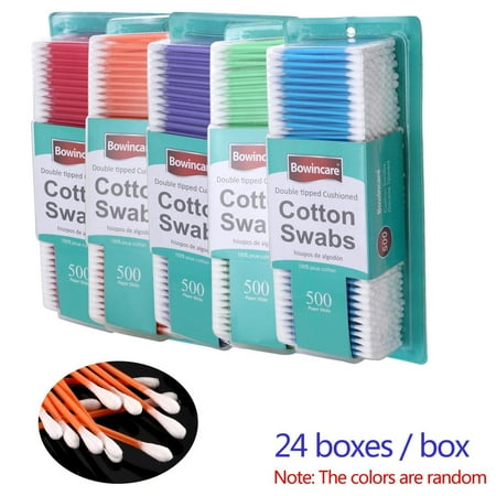 Applicator Head - 12000 CT Cotton Swabs Applicator Dual Heads 500x24pcs HITC