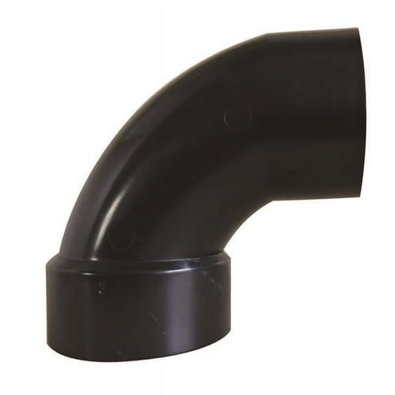 DWV 90 deg Street, 3 in. Spigot x Hub