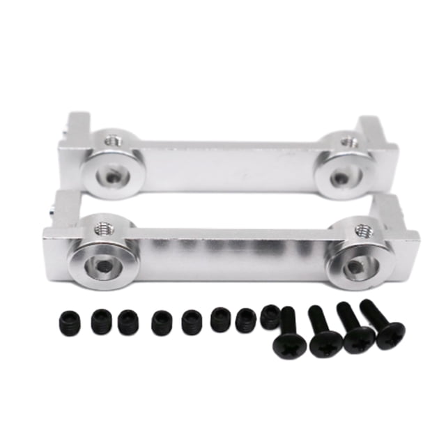 maskred Aluminium Alloy Rear Bumper For ECX 1/12 Rc RGT 136100 Style And Durability Easy To Install silver 1Set