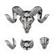 thumbnail image 2 of Broche de cabra para hombre, broche de moda, pin decorativo para traje, accesorio elegante para solapa, 2 of 7