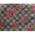 thumbnail image 4 of oneOone Georgette Viscose Fabric Leaves & Floral Check Print Fabric BTY 42 Inches Wide, 4 of 4