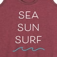 thumbnail image 3 of Instant Message - Sea Sun Surf - Women's Racerback Tank Top, 3 of 6