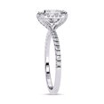 thumbnail image 3 of IGI Certified Lab Grown Diamond Ring | Center 7MM Princess Cut Halo Solitaire Engagement Wedding Rings For Women In 18K Solid White Gold | F-G, VS-SI Quality (2.40 Ctw) Ring Size-7, 3 of 7