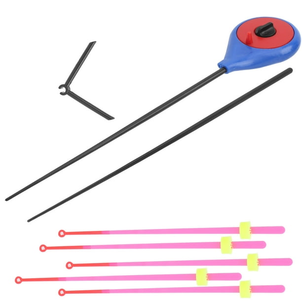 Double Tip Ice Fishing Winter Spinning Wheel Tackle Set Fishing