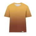 thumbnail image 5 of Ichuanyi Womens Summer Tops Trendy Gradient Color Print Short Sleeve Tshirts Shirts Crew Neck T Shirts Fashion, 5 of 7