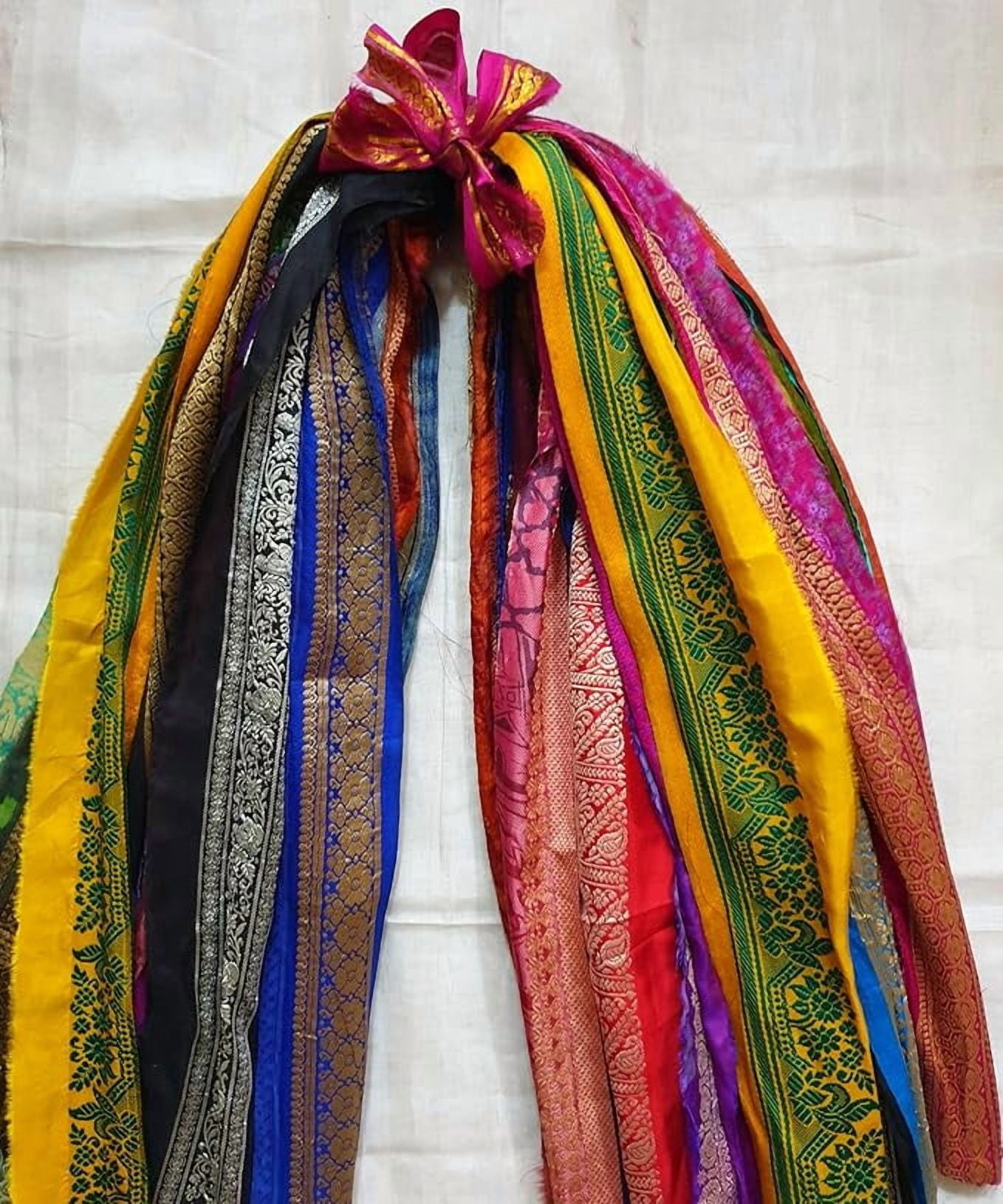 Vintage Sari Trim Lace Lot Ribbon Border 25 Pcs 1 Yard (36 inches) Each Total 25 Yards DS352