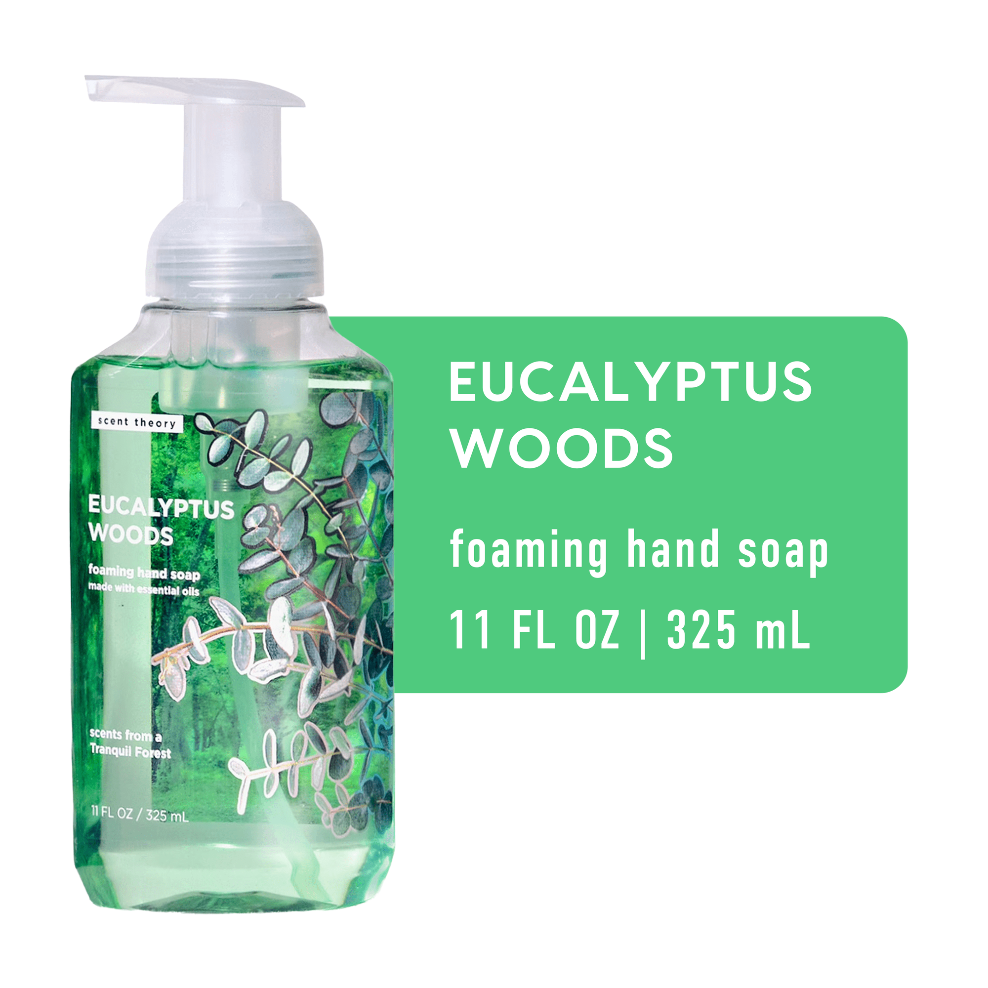 Scent Theory Foaming Hand Soap, Eucalyptus Woods, 11 fl oz