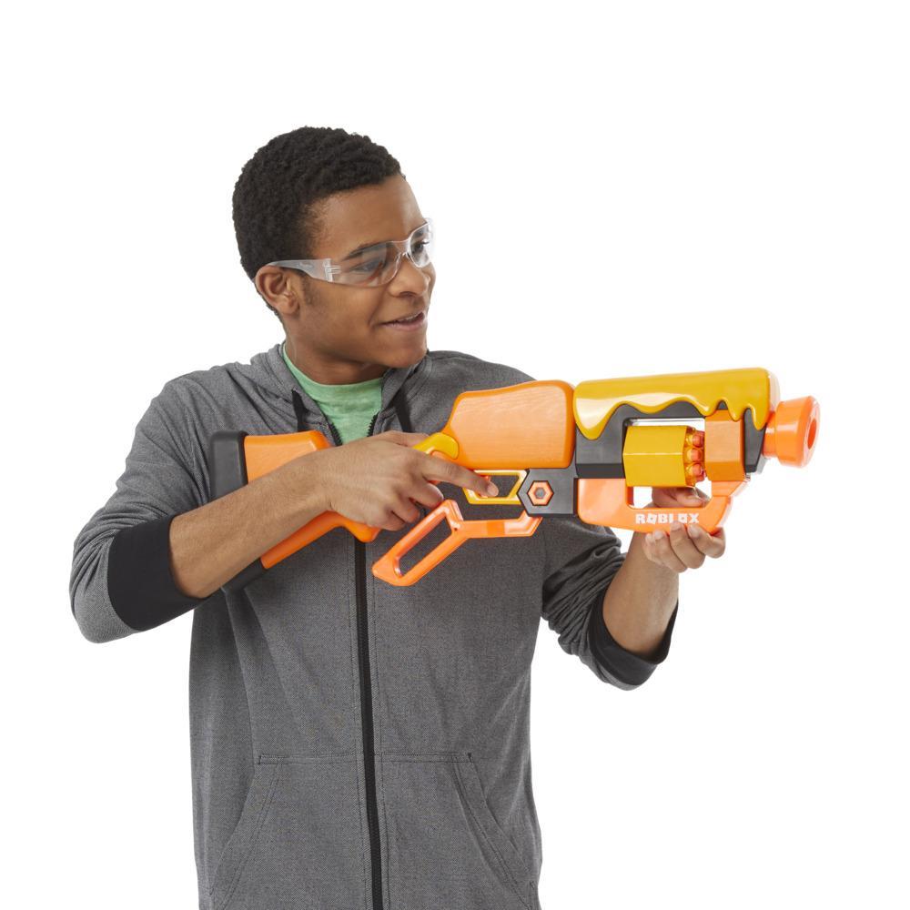 Nerf Roblox Adopt Me!: BEES! Lever Action Blaster, 8 Nerf Elite Darts, Code To Unlock In-Game Virtual Item - image 4 of 6