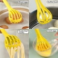 thumbnail image 2 of TIELUTT 2PCS Functional Whisk Food Holder Holder Baking Tool Egg Whisk Stick Manual Whisk Shaker Bottle Mixer Kitchen Small Hand Mixers with Retractable Cord Mini Whip Whipping Mixer, 2 of 4
