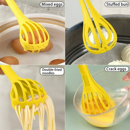 

Fall Kitchen Tools 2PCS Multi Functional Whisk Food Holder Noodle Holder Baking Tool Egg Whisk Stick Manual Whisk