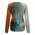 thumbnail image 5 of Camisas informales de manga larga para mujer, sudadera de cuello redondo con estampado Floral de plantas, jersey de cuello redondo, túnica holgada con estampado de puesta de sol Pompotops gfhjh19847, 5 of 5