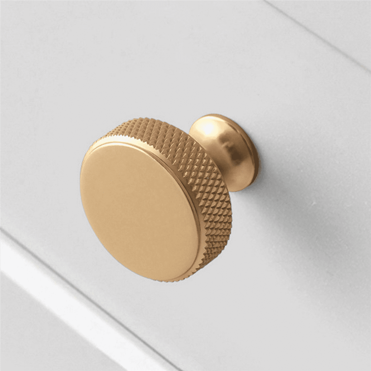 30 Pack Champagne Bronze Knurled Cabinet Knobs Round Kitchen Cabinet Pulls for Drawer Dresser, Cupboard and Wardrobe