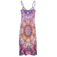 thumbnail image 5 of Kaleidoscope Mandala Colorful Floral Boho Fine Art Sleeveless Dress Summer Dress Woman 2025, 5 of 7
