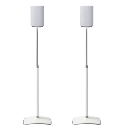 Sanus Height-Adjustable Speaker Stands for Sonos Era 100 - Pair (White)