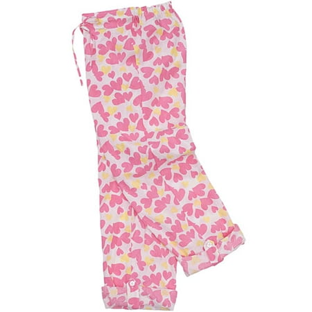 Juniors Hearts Roll-Up Sleep Pant