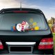 thumbnail image 1 of Rear Windshield Wiper Sticker Christmas Snowman Waving Windshield Wiper Funny Christmas Animated 3d Sticker (Tilting Snowman), 1 of 4