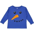 thumbnail image 3 of Inktastic Snowman Face Boys or Girls Long Sleeve Toddler T-Shirt, 3 of 5