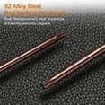thumbnail image 5 of Uxcell T25 Torx Screwdriver 16.14" Magnetic Screwdrivers 4.33" Heat-Treated S2 Alloy Steel with Ergonomic Handle for DIY Repairing, Red Brown, 5 of 7