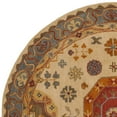 thumbnail image 5 of SAFAVIEH Heritage Gladwyn Traditional Wool Area Rug, Beige/Multi, 8' x 8' Round, 5 of 6