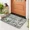 3, variant on Welcome Door Mat with Symmetrical Flower and Bird Design Floor Mat Lightweight Home Bedroom Kitchen Corridor Hall Decorative Mat
