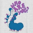 thumbnail image 2 of Women's Alice in Wonderland Caterpillar Who Are You  Racerback Tank Top White Heather Large, 2 of 4