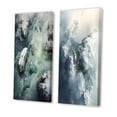 thumbnail image 3 of Designart "Arctic Glacier Aerial Cloudscape View III" Glacier Wall Art Set Of 2 - Country White Canvas Set For Living Room Decor, 3 of 6