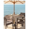 thumbnail image 3 of Outdoor Tablecloth with Umbrella Hole for Patio/Picnic/Party/Camping, Country Star Brown Waterproof Table Cloth Square Cover Washable, Farmhouse Vintage Plants Wooden (54"x 54"), 3 of 8