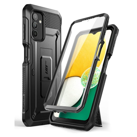 SUPCASE Unicorn Beetle Pro Series Case for Samsung Galaxy A13 4G/5G (2021), Full-Body Rugged Holster & Kickstand Case with Built-in Screen Protector (Black)