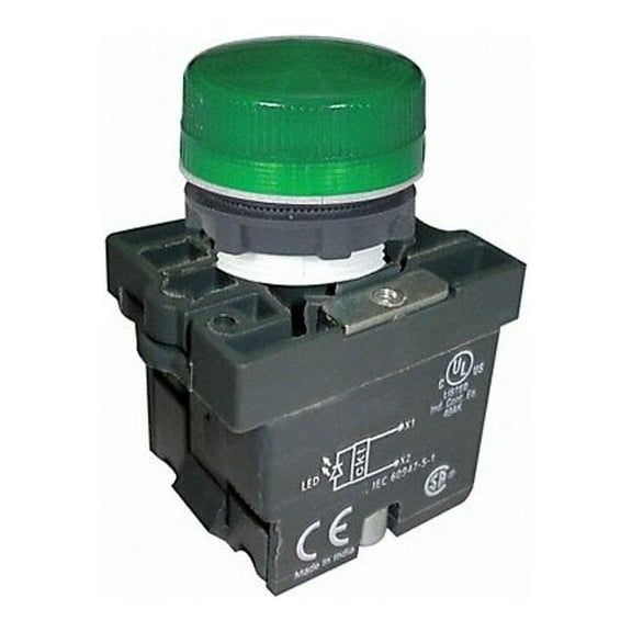 Dayton Pilot Light, Green, 22mm, LED 30G217