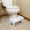 White, variant on Toilet Stool Poop Squat Stool for Adults and Kids Bamboo 7" Wide Foot Potty Step Stool for Bathroom Squatting Position can Relieve Intestinal Pressure and Help Defecation