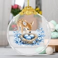 thumbnail image 3 of AZXY Easter Ornaments for Tree, 2D Flat Glass Miniature Easter Hanging Decorations, Assorted Spring Animal & Egg Ornaments for Small Tree, Easter Party & Home Indoor Outdoor Decor, 3 of 5