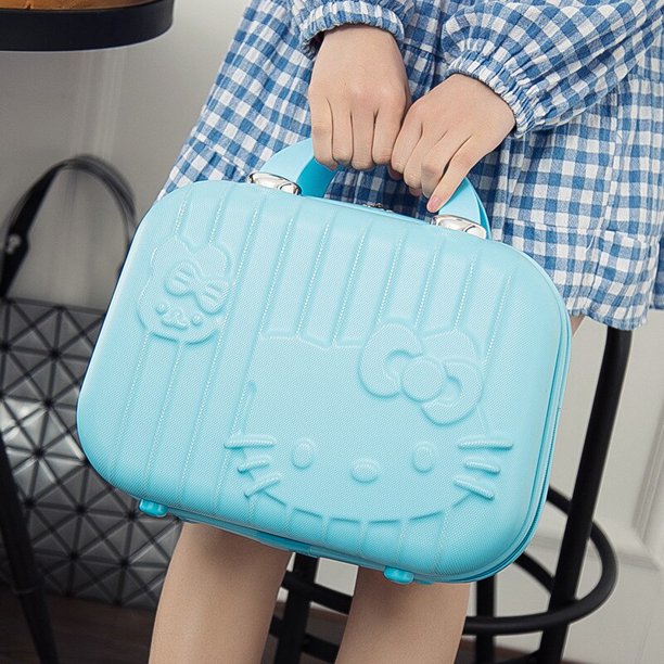 Sanrio-estuche de cosméticos Hello Kittys, accesorios de Anime Kawaii, Maleta de viaje a la moda, impermeable, resistente al desgaste, juguete, regalo para niñas