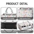 thumbnail image 4 of Large Capacity Tote Bag,Fantasy Princess Pattern Handbag Fashion Luxury Tote Bag,15.7"x13"x 5.1" Inches,Laptop Compatible, 4 of 6
