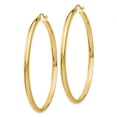 thumbnail image 5 of Diamond2Deal 14K Yellow Gold Polished Hoop Earring for Women (L- 1.97 inch, W- 1.97 inch), 5 of 6