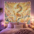 thumbnail image 2 of Mountain Lake Winding with Dragon Detailed Painterly Long, Mystical Fantasy for Space Lovers, Galaxy Room Decor, Mother'S Day Gift, Tapestry Wall Hanging for Bedroom and Dorm, 2 of 7