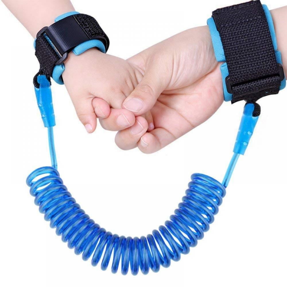 Child Safety Rope Leash Toddler Leash Wristband Multi Baby Hand Leash Outdoor Activities 2 Pack 4.9ft Anti Lost Wrist Link Kid Safety Leash for Walking 