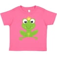 thumbnail image 3 of Inktastic Cute Frog, Green Frog, Crown, Frog Prince Boys or Girls Toddler T-Shirt, 3 of 5