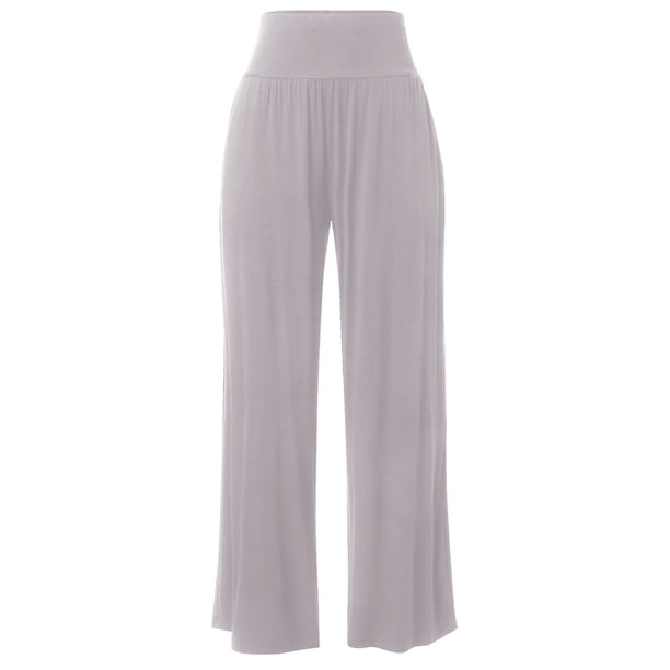 Lucakuins - Pantalones de pierna ancha para mujer, de verano, atléticos, de yoga, informales, de color sólido, de cintura alta, sueltos Lucakuins moda