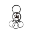 thumbnail image 1 of Japon mujeres montando caballo sketch Llavero de metal de acero inoxidable Llavero Anillo de cadena Llavero, 1 of 3