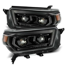 10-13 Toyota 4Runner LUXX LED Proj Headlights Plank Style Alpha Black w/Seq Signal/DRL AlphaRex 880756